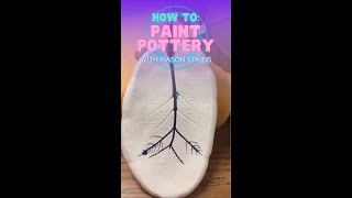 How to Paint Pottery with Mason Stains [upl. by Nairadas]