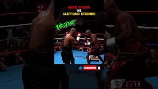 Mike Tyson vs Clifford Etienne BRUTAL KO  boxing fighthighlights figthing fightmatch [upl. by Aicelet]