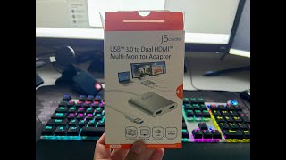 This USB 30 to Dual HDMI Multi Monitor Adapter is all you need [upl. by Darelle]