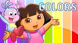 Nickelodeon Dora the Explorer amp Boots Learning Colors For Kids Children Toddler Story Time Adventure [upl. by Atinna]