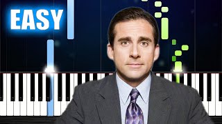 The Office Theme Song  EASY Piano Tutorial [upl. by Juxon]