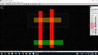 Design a Nor gate using Microwind and simulations [upl. by Yasmeen]