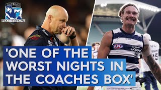 Crows coach under fire for letting freakish Cats star run riot  Sunday Footy Show  Footy on Nine [upl. by Nimoynib459]