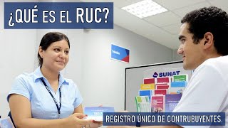 ¿Qué es el RUC Registro Único de Contribuyentes  Explicación [upl. by Decrem]