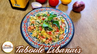 Taboulé Libanais au Boulgour Recette Facile sans Cuisson [upl. by Goode967]