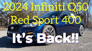 2024 Infiniti Q50 Red Sport 400 Full Review and Test Drive [upl. by Josler]