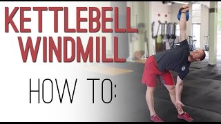 KETTLEBELL WINDMILL tutorial demonstration video on the one arm KB Windmill exercise [upl. by Kyrstin34]