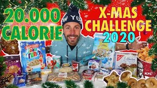 The 20000 Calorie Challenge  Christmas Edition  German Bakery Pastries Cookies Crunchwrap KFC [upl. by Kahn]