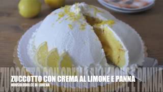 Zuccotto con crema al limone e panna [upl. by Bowman]