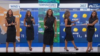 Melissa Magee with the evening Weather forecast for NBC4 Los Angeles November 4 2024 [upl. by Laenaj571]