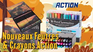 Coloriage Adulte  Mes Nouveaux Crayons de Couleurs amp Feutres de chez Action [upl. by Eigram524]