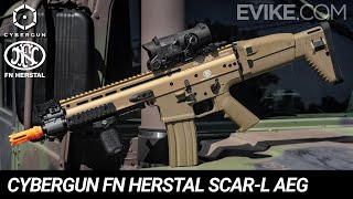 Cybergun FN Herstal SCARL AEG Review [upl. by Tonie]