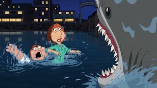 Lois defeats the shark and saves Peter  Family Guy Season 22 Episode 5 [upl. by Salba]