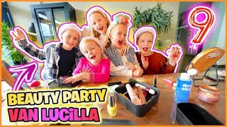 BEAUTY PARTY VAN LUCiLLA 💄  kinderfeestje 9 jr  Bellinga Vlog 3080 [upl. by Stannwood47]