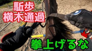 【乗馬初心者】こんなに持ち上げてたの！私と拳が飛んでるみたい！焼きそば焼くなー！ [upl. by Eldreeda]