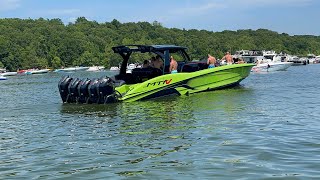 190 Powerboats 2023 Kuttawa Cannonball Run [upl. by Ocinom]