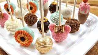 Cake Pops Decorations SIMPLE Cake pop Recipe [upl. by Gannes]