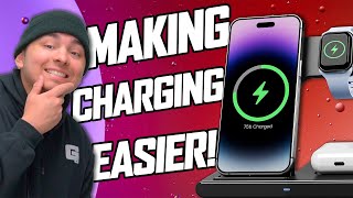 Apple 3IN1 Wireless Charging Station One Plug For Everything [upl. by Anaiviv]