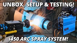 Unbox amp Testing WORLD’S MOST INNOVATIVE Metal Spray System  NEW Metallisation i450 Arc Spray [upl. by Matronna]