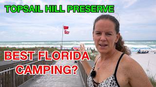 Best Beach Camping in Florida  Topsail Hill Preserve State Park  Beautiful Beaches and MORE [upl. by Nrobyalc]