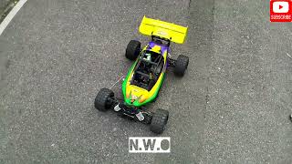 himoto BSD 110 RC Nitro 2 speed buggy force 18 street run sickening rc Nitro [upl. by Naesad]