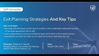 Exit Planning Strategies amp Key Tips [upl. by Navis]