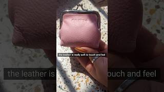 Unboxing a Stylish leather Coin Purse  First Impressions amp Review  by Calfnerogenuine leather [upl. by Turnbull]