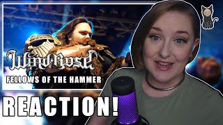 WIND ROSE  Fellows Of The Hammer Official Live Video REACTION  A STRONG RALLYING CRY 🔨 [upl. by Sivrep]