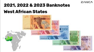 2021 2022 amp 2023 Banknotes West African States [upl. by Aisila]