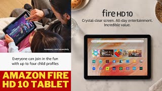 Amazon Fire HD 10 Tablet  101quot vibrant Full HD screen  octacore processor  3 GB RAM  32 GB [upl. by Norrag]