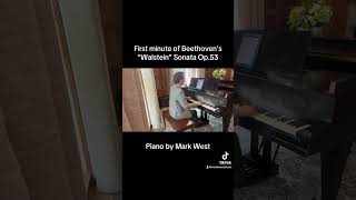 “Waldstein” SonataBeethoven 1st minute by Mark West piano beethoven trending trendingshorts [upl. by Alvin]