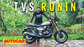 2022 TVS Ronin review  The TVS Zeppelin we were waiting for  First Ride  Autocar India [upl. by Eimmaj884]