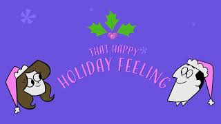 Seth MacFarlane Liz Gillies  That Holiday Feeling Lyric Video [upl. by Ehrenberg]