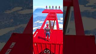 GTA 5 SpiderMan Water Jumps  Epic Ragdolls amp Fails Ep282 Shorts [upl. by Lennie304]