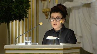 Nobel Lecture Olga Tokarczuk Nobel Prize in Literature 2018 [upl. by Munster561]