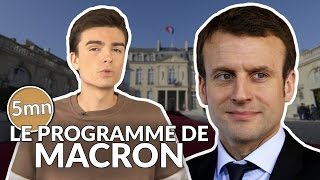 LE PROGRAMME DEMMANUEL MACRON  5 minutes pour décrypter [upl. by Retha598]