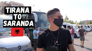 TIRANA to SARANDA  We Travelled By LOCAL ALBANIAN Bus 🇦🇱 [upl. by Sandry135]