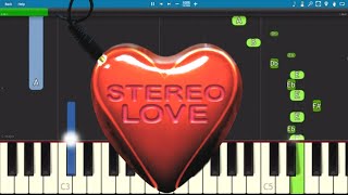 Stereo Love  EASY Piano Tutorial [upl. by Annairam551]