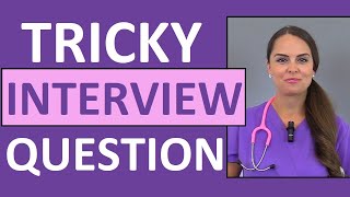 One Nursing Interview Question that Could Stump You  Nurse Sarah [upl. by Kare160]