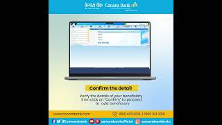 Canara Bank  Beneficiary Creation using Internet Banking tutorial [upl. by Wanyen]