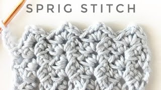 Crochet Sprig Stitch [upl. by Socem819]