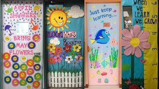 Classroom door decoration ideas  Library door  School door decoration ideas [upl. by Mendie]