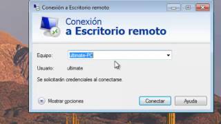 configuracion de escritorio remoto Win7 [upl. by Jilli]