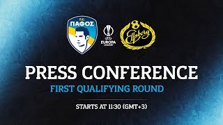 Pafos FC vs IF Elfsborg  Press Conference [upl. by Larimor]