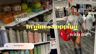 come HYGIENE SHOPPING with me  Target  summer hygiene musthaves [upl. by Ainotna698]