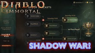 Shadow War 261024  Ancient Lodge vs Eaters of Light  Diablo Immortal [upl. by Mayce15]