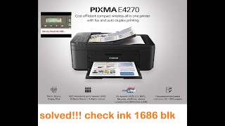 HOW TO FIX quotCHECK INK 16861688 BLACKCOLORquot PROBLEM IN CANON PRINTER [upl. by Lac]