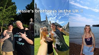 Weekly vlog Jessie’s Brother arrives in the UK  Exploring the UK [upl. by Bastien]