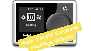 Vidéo explicative sur le Fonctionnement de la commande Multicontrol chauffage Webasto Air Top [upl. by Athallia306]