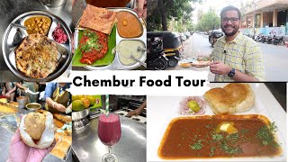 Chembur food tour  Chole Kulche Pav bhaji Chicken Roll and more [upl. by Koa]